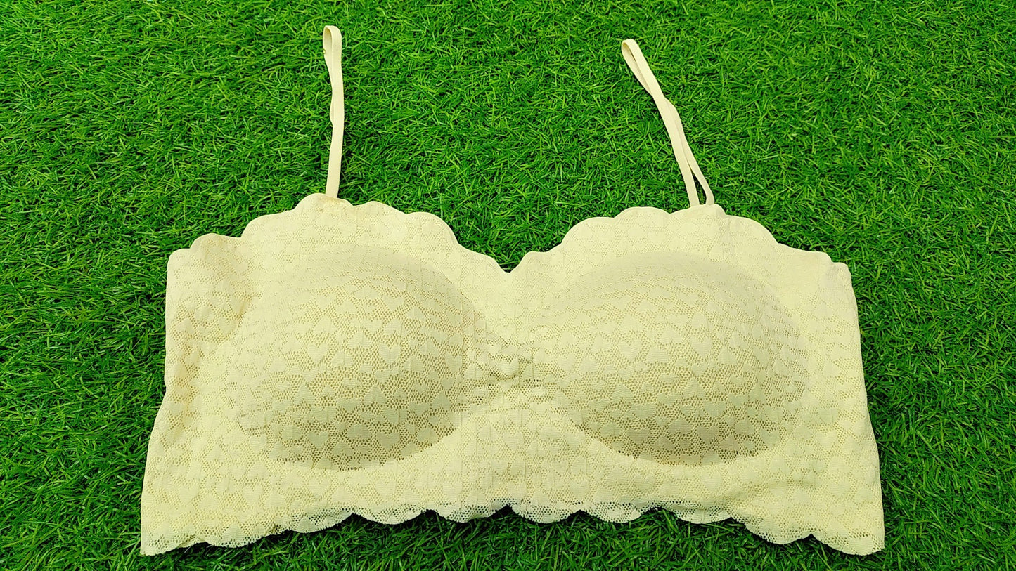 Fancy Net Half Cut Bra