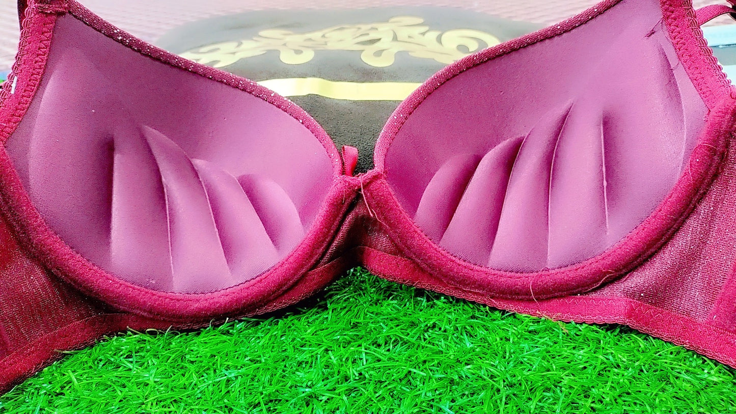Fancy Panty Set With Foam Padded Bra