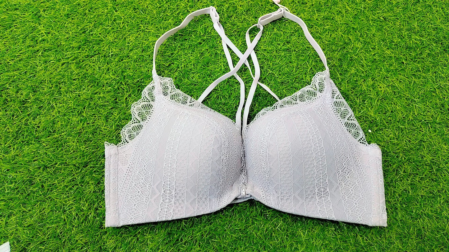 Fancy Bra With Front Open And Full Neat Fabric Stuff
