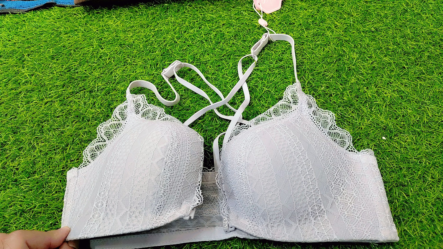 Fancy Bra With Front Open And Full Neat Fabric Stuff